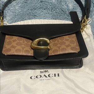 Coach Black and Tan Shoulder Bag